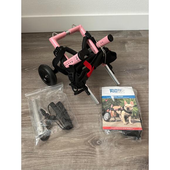 Dog Wheelchair Walkin' Pets, by Handicapped Pets, Pink, Walkin' Wheels - Picture 1 of 5